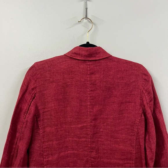 Eileen Fisher Organic Linen Longline Jacket - Picture 9 of 11